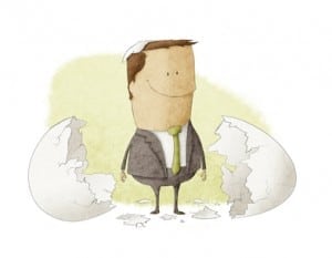 an entrepreneur who has been born from an egg